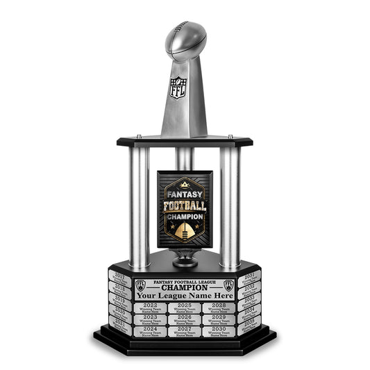 26"-56" Replica Fantasy Trophy- Silver - Perpetual Base