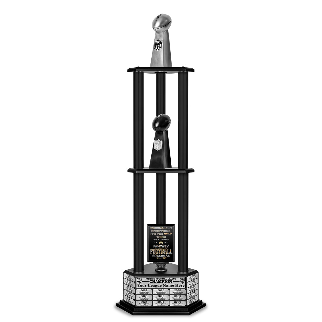 26"-56" Replica Fantasy Trophy- Silver - Perpetual Base