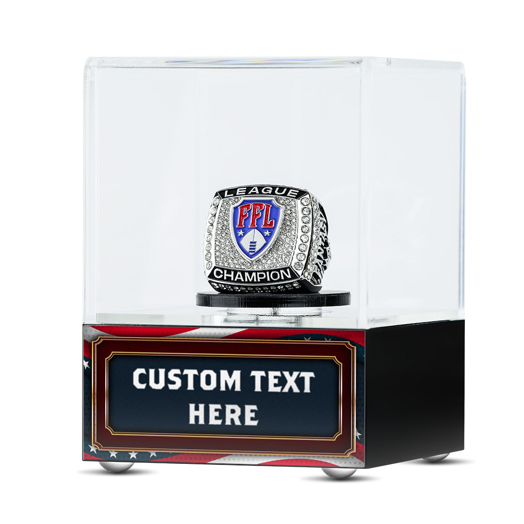 "Design Your Own" Championship Ring Spinning Display Case