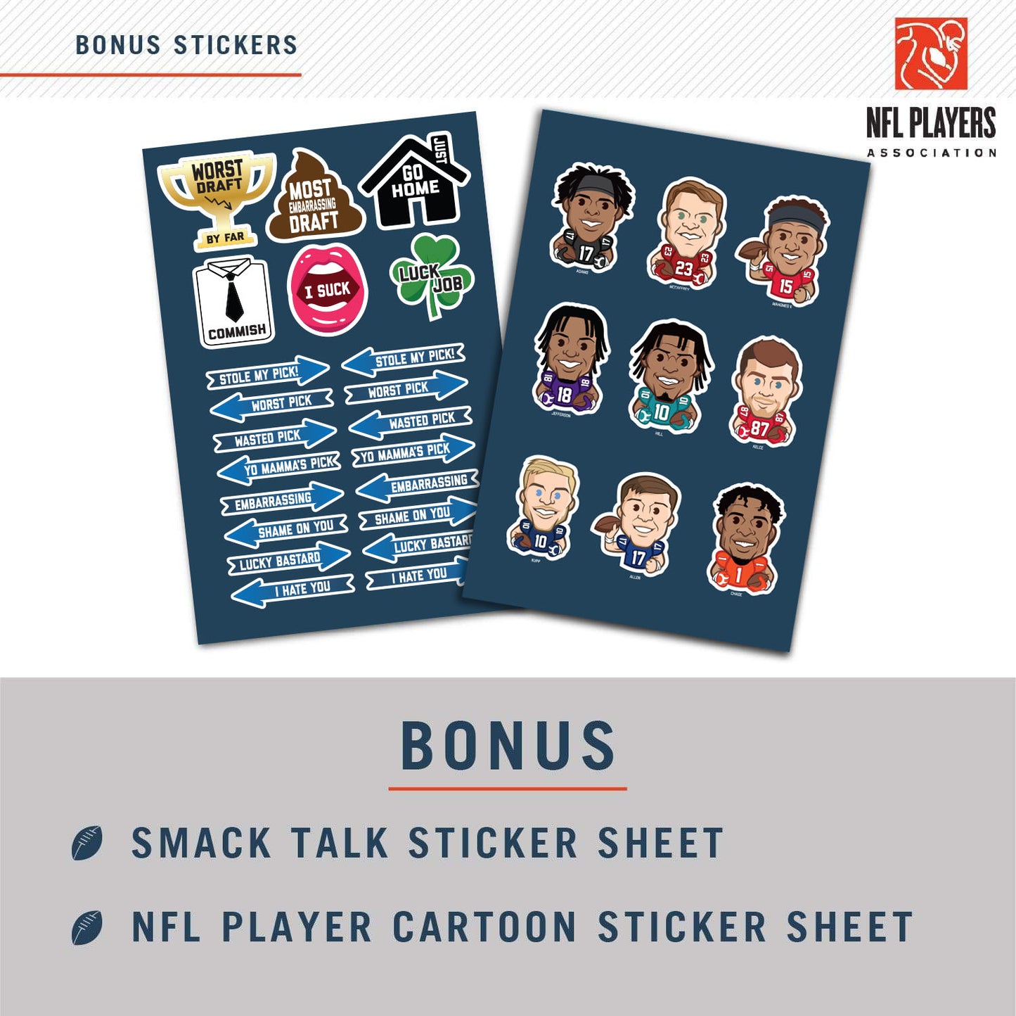 2025 NFL Superstar Fantasy Football Draft Board Kit - 12, 10, 8 team