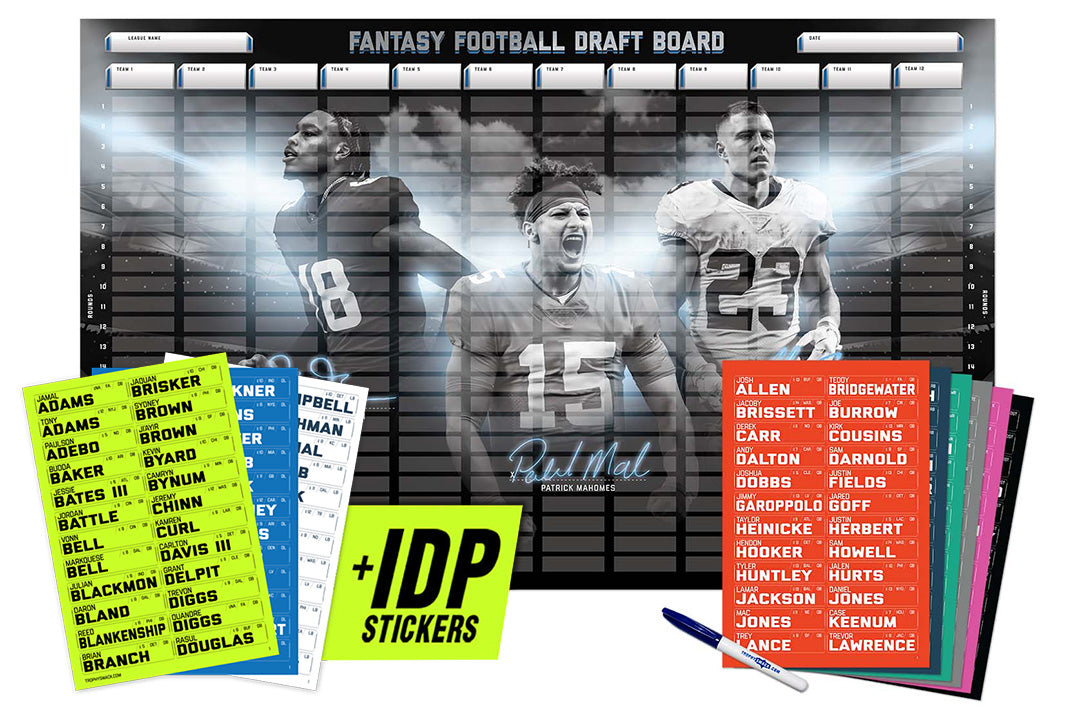 2024 NFL Superstar Fantasy Football Draft Board Kit - 12, 10, 8 team