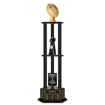 26"-56" Football Trophy- Gold - Perpetual Base