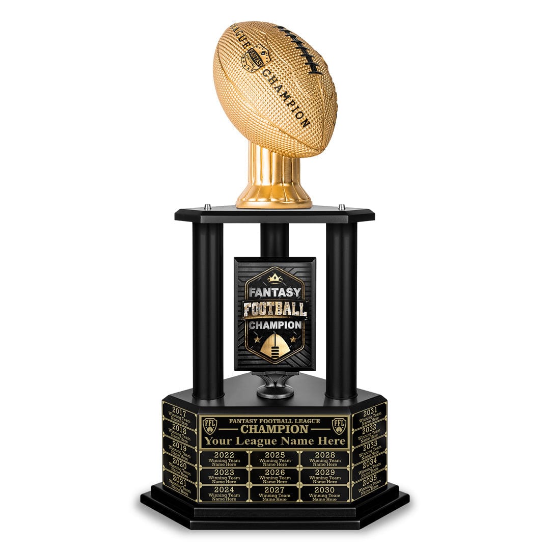 26"-56" Football Trophy- Gold - Perpetual Base