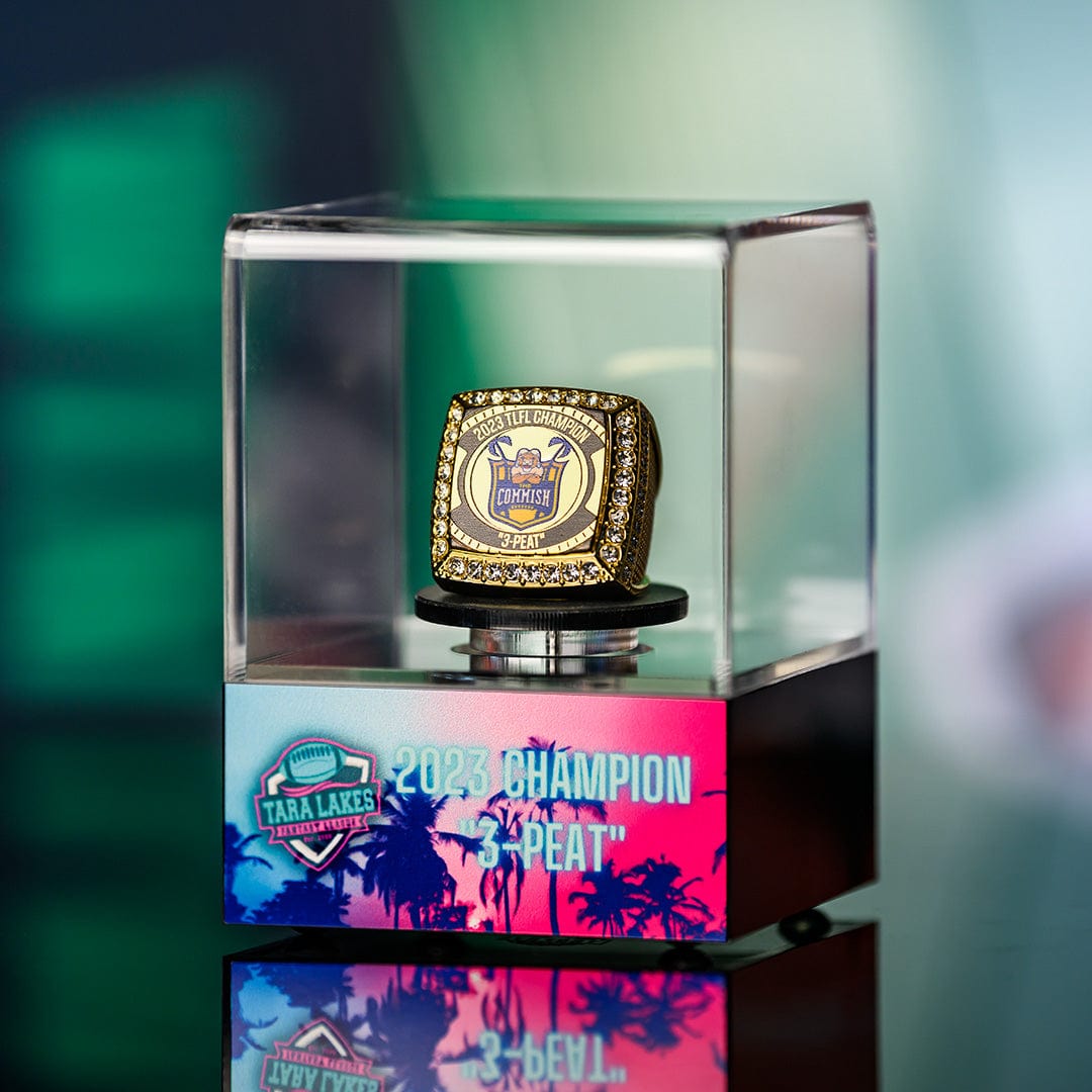 "Design Your Own" Championship Ring Spinning Display Case