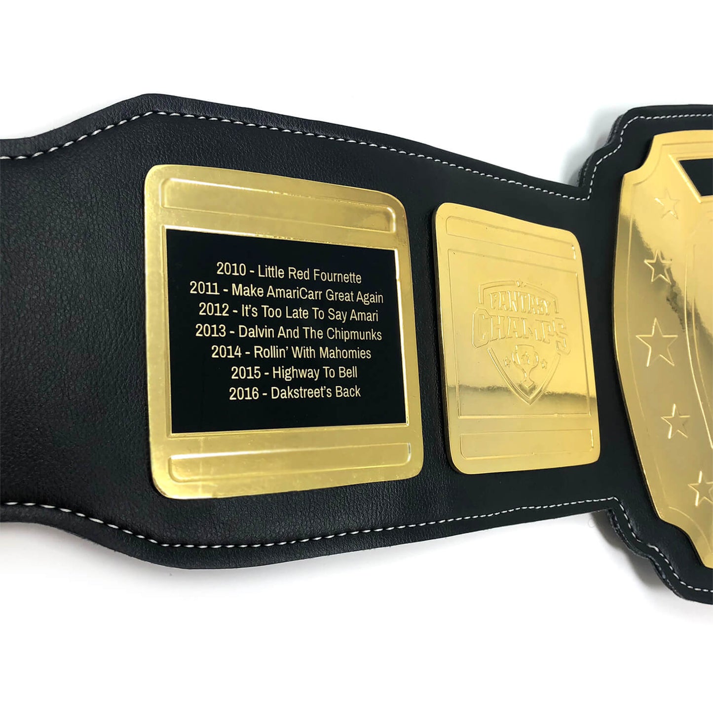 Legacy Fantasy Champs Belt Perpetual Engraving – Black/Gold