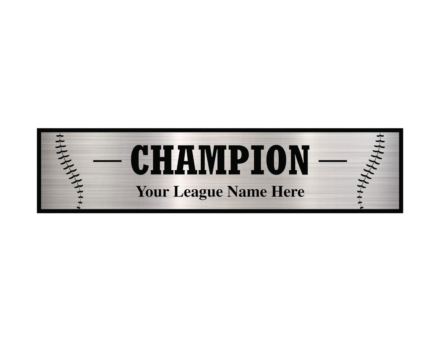 TrophySmack 3 Column Baseball / Fantasy Baseball League Plate