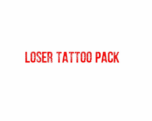 TrophySmack 6-Pack of Fantasy Football Loser Tattoos