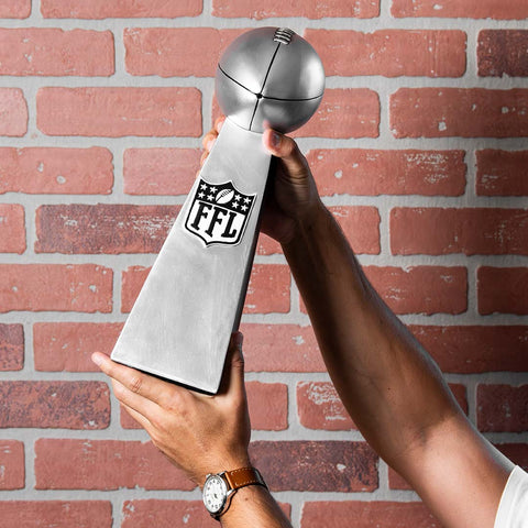 16" Fantasy Football Trophy - Silver