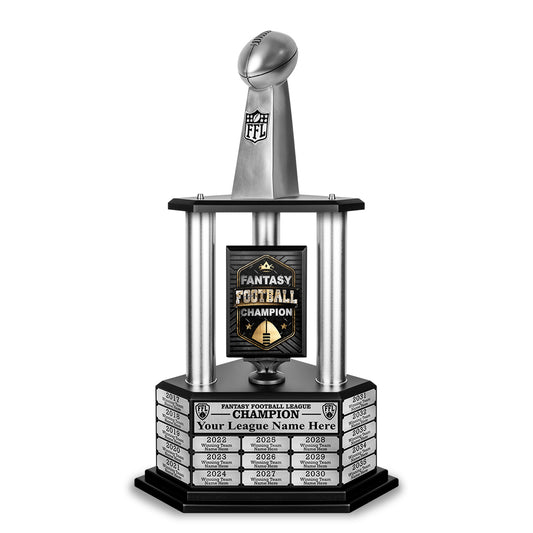 26"-56" Replica Fantasy Trophy- Silver - Perpetual Base