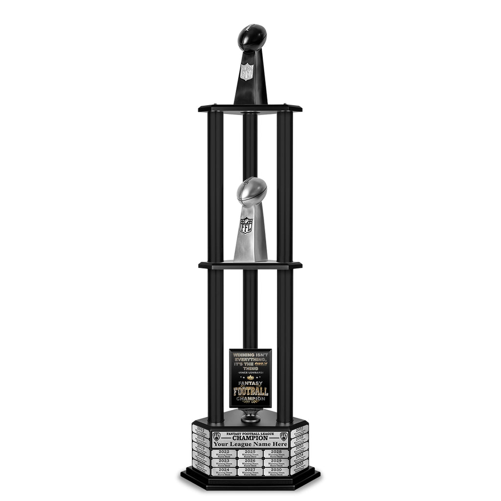 26"-56" Replica Fantasy Trophy- Black - Perpetual Base