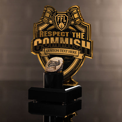 7" Commish Championship Ring Display Bundle