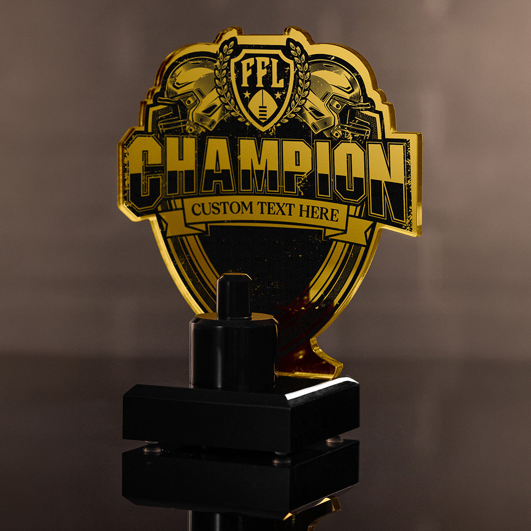 7" Fantasy Football Championship Ring Display