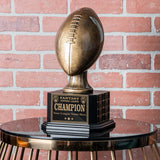 16" Football Trophy- Antique Gold
