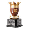 15" Perpetual Fantasy Football Trophy -  Golden Crown Football