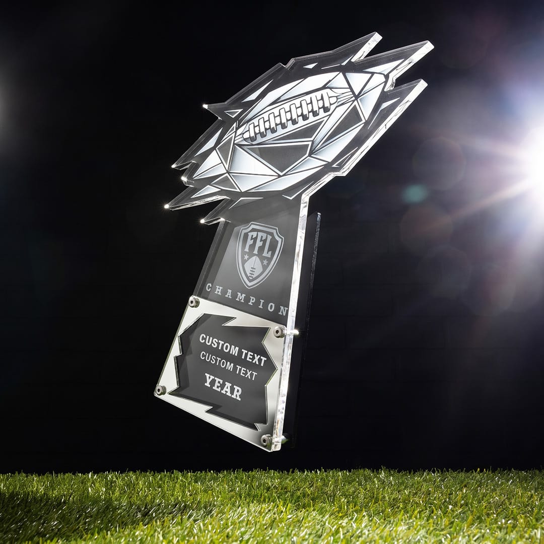 TrophySmack 16.5" FFL Champ Custom Acrylic Award
