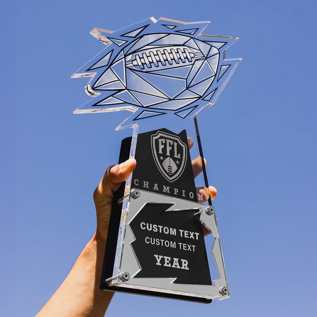 TrophySmack 16.5" FFL Champ Custom Acrylic Award