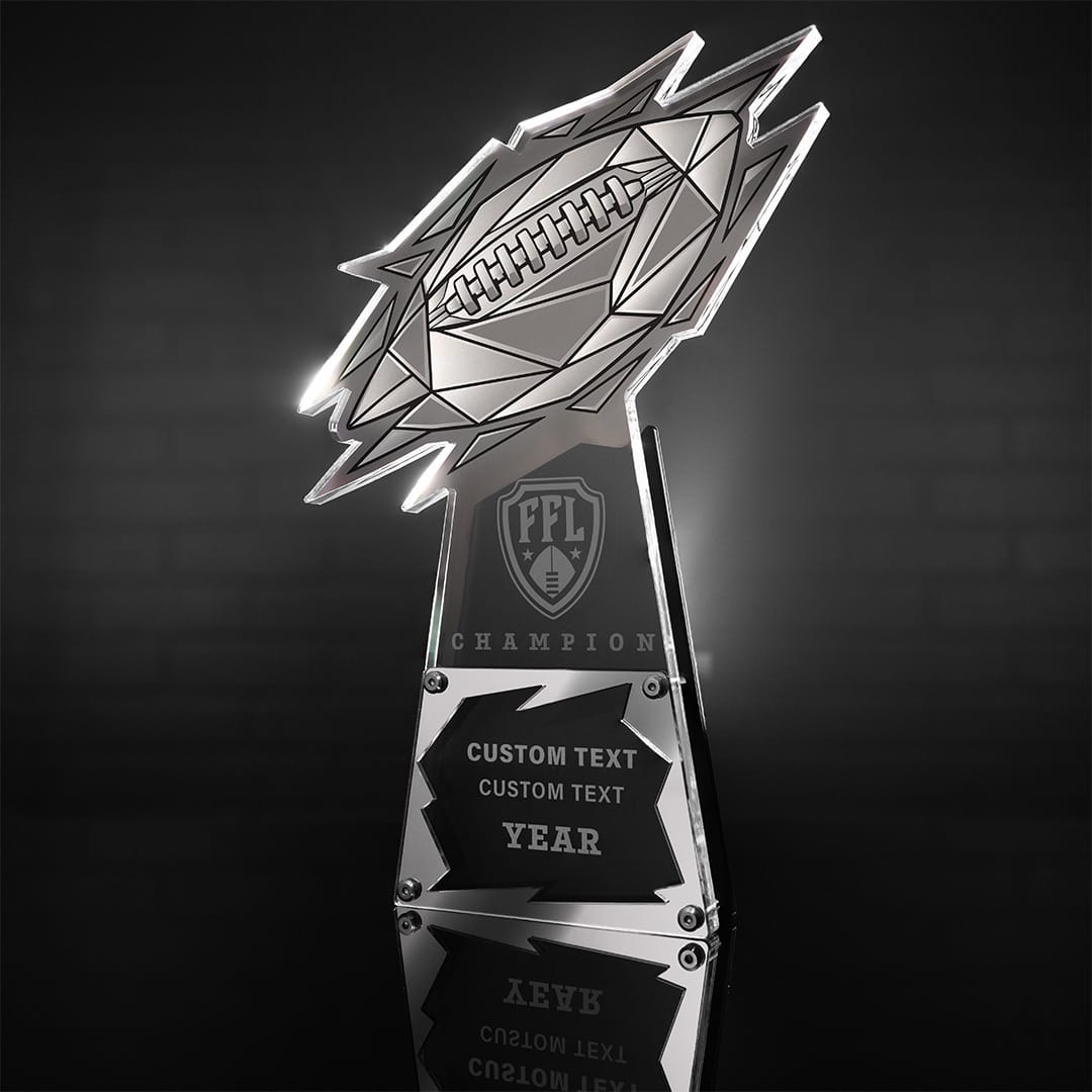 TrophySmack 16.5" FFL Champ Custom Acrylic Award