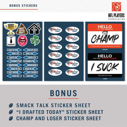 2026 NFL Superstar Fantasy Football Draft Board Kit - 12, 10, 8 team