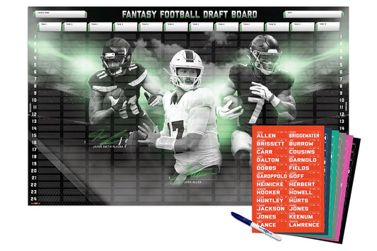 2026 NFL Superstar Fantasy Football Draft Board Kit - 12, 10, 8 team