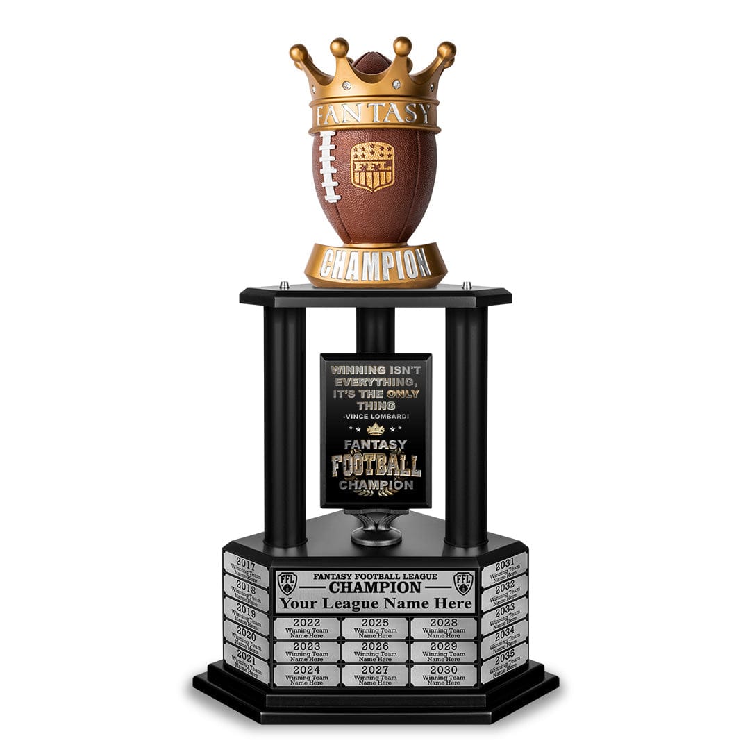 fantasy football helmet trophy Championship This trophy is more valuable than a dragons hoard and more coveted than a unicorns mane Custom Fantasy Football Trophy -