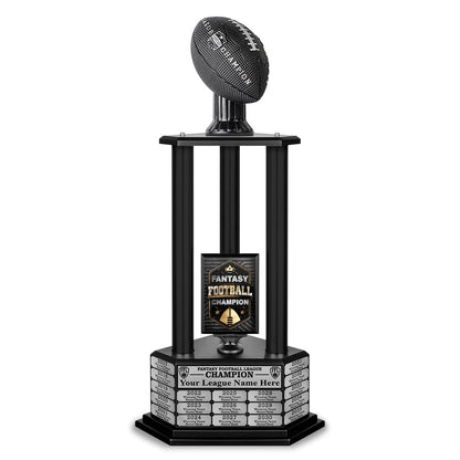 26"-56" Football Trophy- Black - Perpetual Base