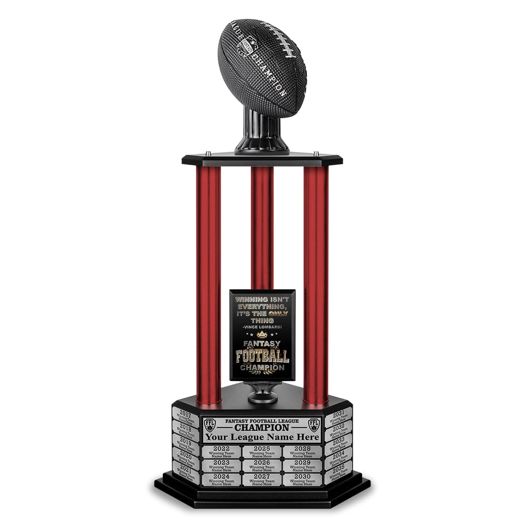 26"-56" Football Trophy- Black - Perpetual Base