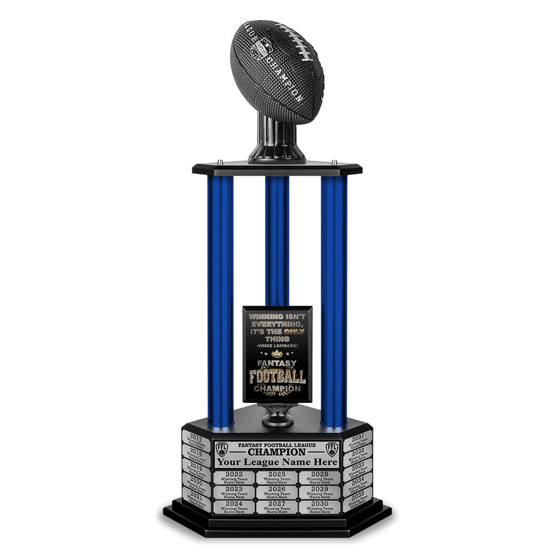 26"-56" Football Trophy- Black - Perpetual Base