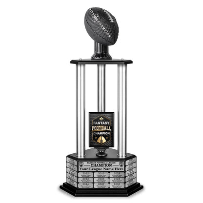 26"-56" Football Trophy- Black - Perpetual Base