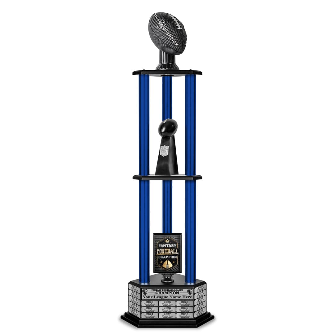 26"-56" Football Trophy- Black - Perpetual Base