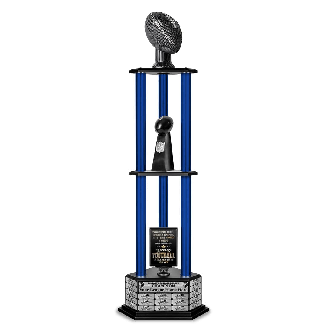 26"-56" Football Trophy- Black - Perpetual Base