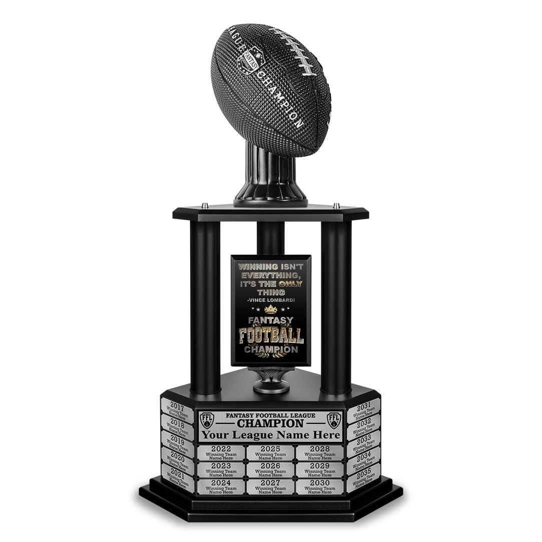 26"-56" Football Trophy- Black - Perpetual Base