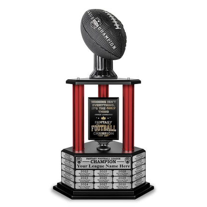 26"-56" Football Trophy- Black - Perpetual Base