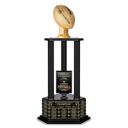 26"-56" Football Trophy- Gold - Perpetual Base