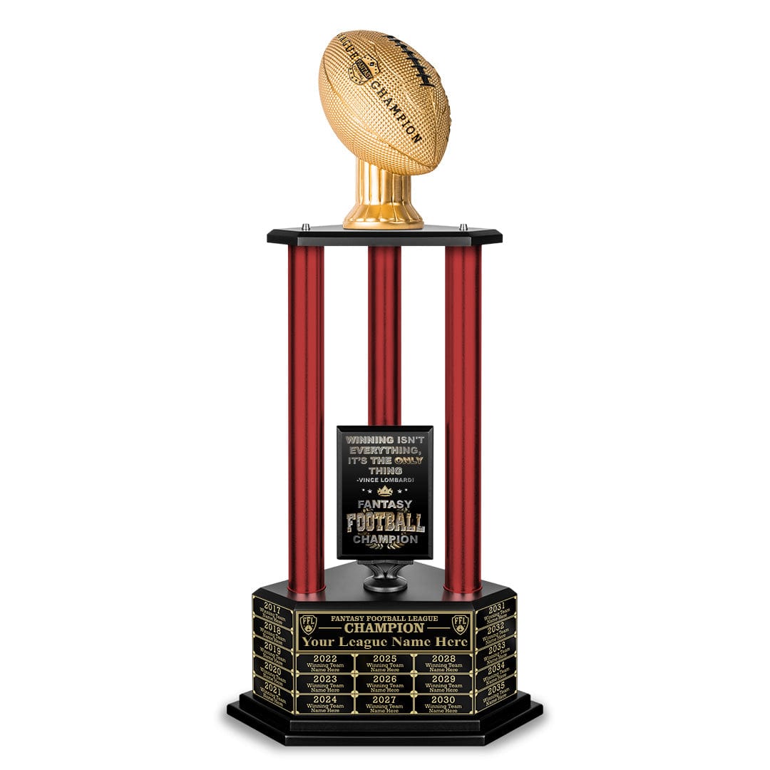 26"-56" Football Trophy- Gold - Perpetual Base