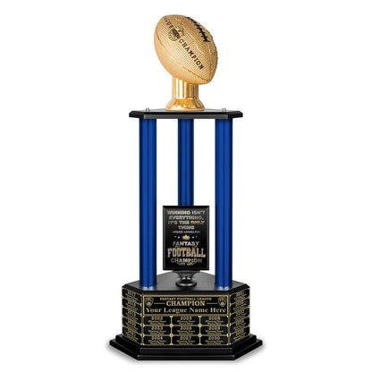 26"-56" Football Trophy- Gold - Perpetual Base