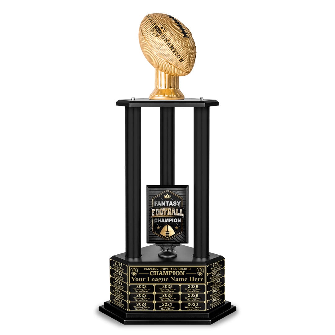 26"-56" Football Trophy- Gold - Perpetual Base