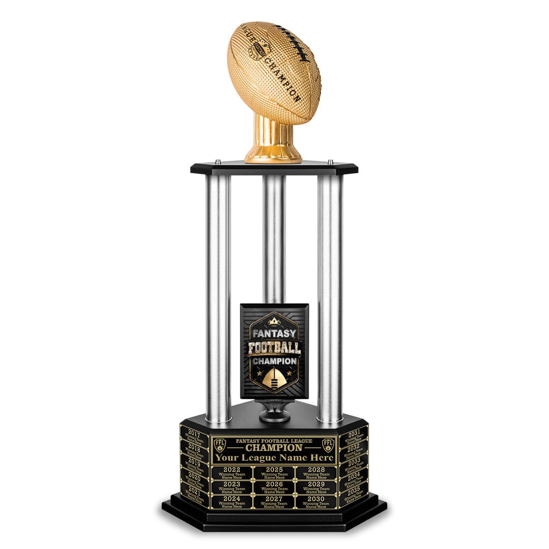 26"-56" Football Trophy- Gold - Perpetual Base