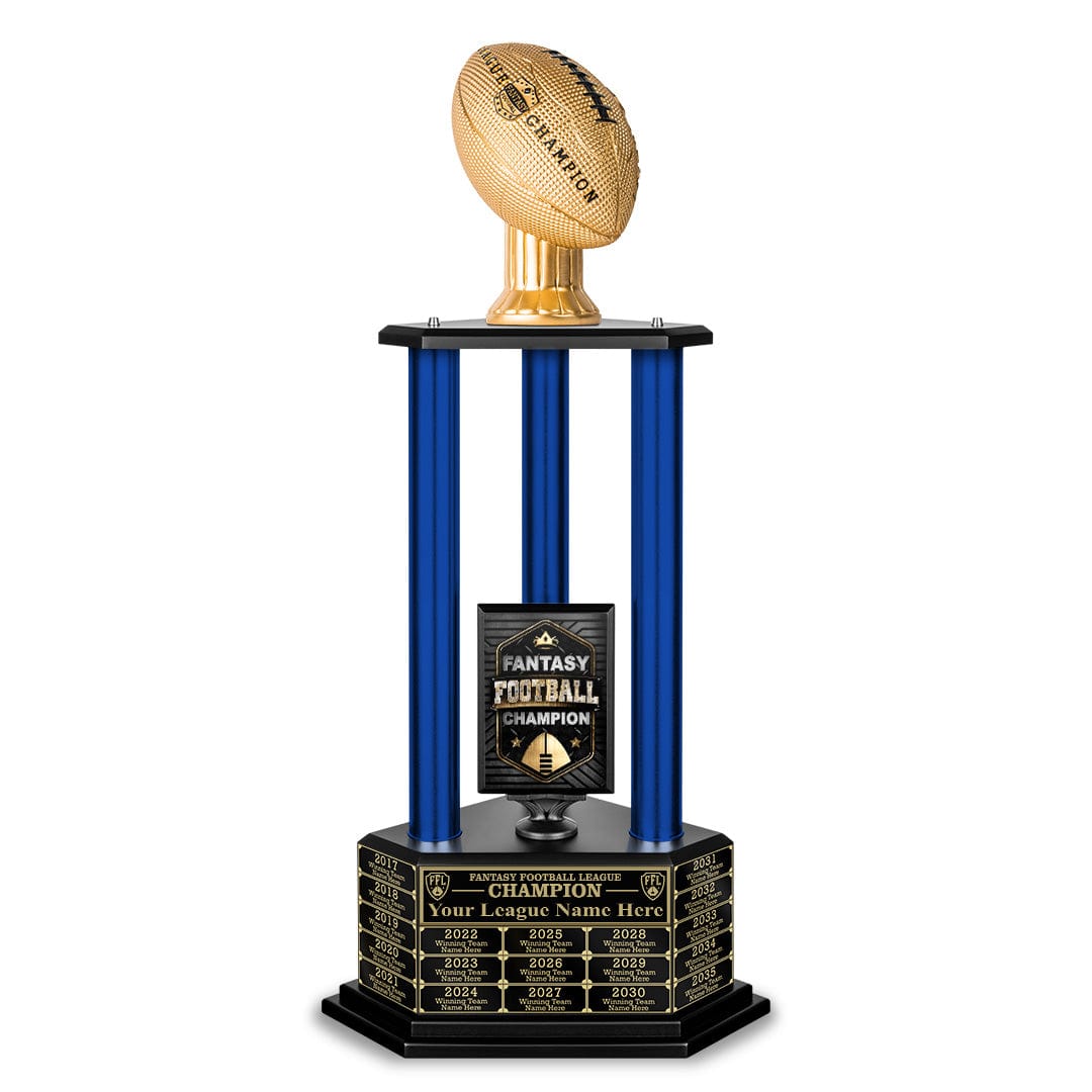 26"-56" Football Trophy- Gold - Perpetual Base