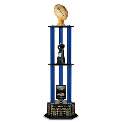 26"-56" Football Trophy- Gold - Perpetual Base