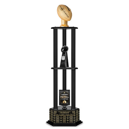26"-56" Football Trophy- Gold - Perpetual Base