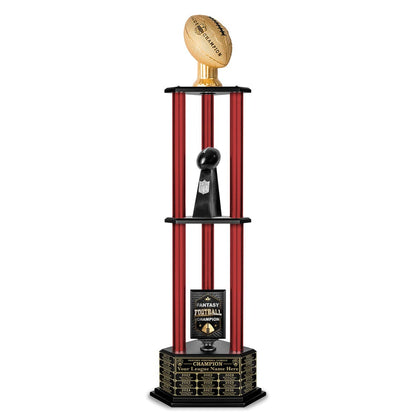 26"-56" Football Trophy- Gold - Perpetual Base