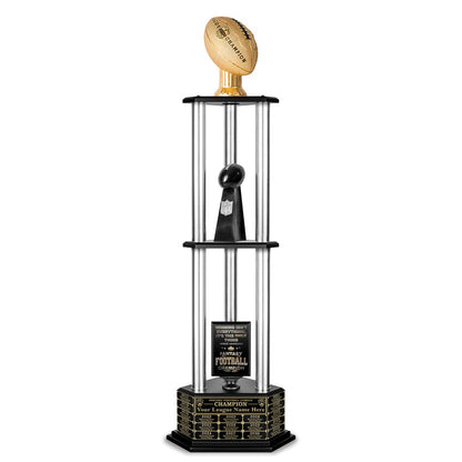 26"-56" Football Trophy- Gold - Perpetual Base
