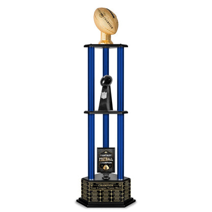 26"-56" Football Trophy- Gold - Perpetual Base