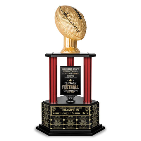 26"-56" Vivid Football Trophy- Gold - Perpetual Base