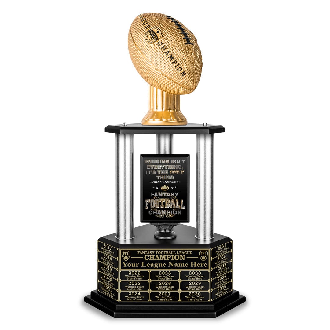 26"-56" Football Trophy- Gold - Perpetual Base