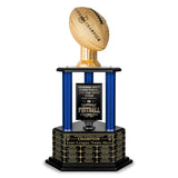 26"-56" Vivid Football Trophy- Gold - Perpetual Base