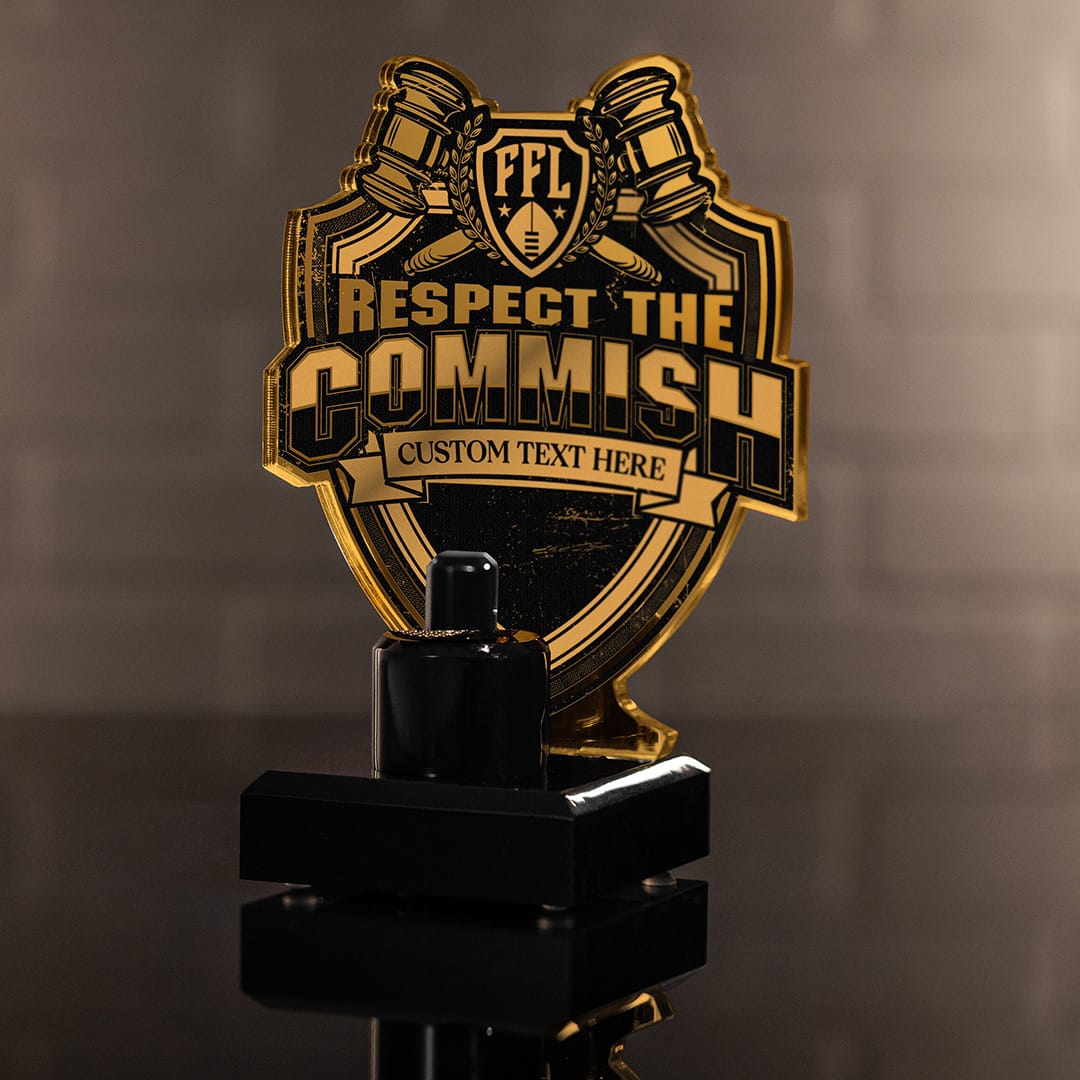 TrophySmack 7" Commish Championship Ring Display
