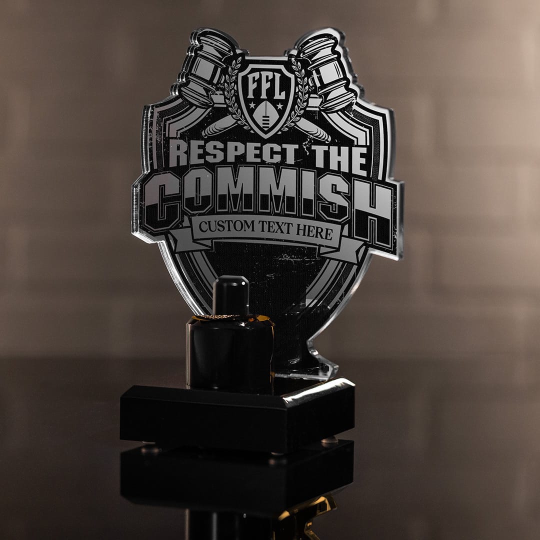 TrophySmack 7" Commish Championship Ring Display