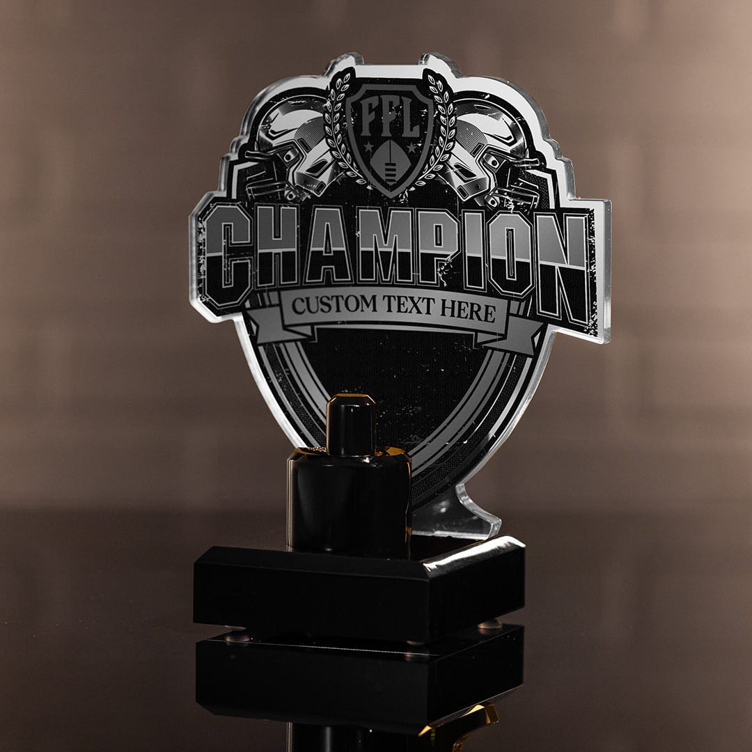 TrophySmack 7" Fantasy Football Championship Ring Display