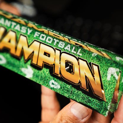 TrophySmack 8" Fantasy Football Champion Acrylic Desk Name Plate
